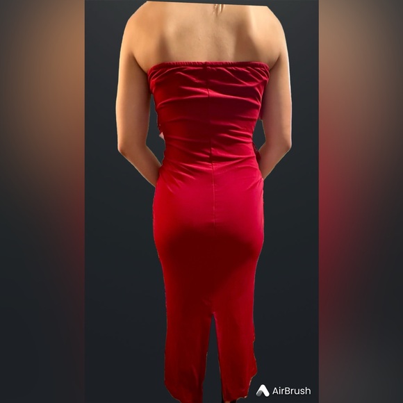 Beautiful Red Prom Gown - Picture 3 of 6